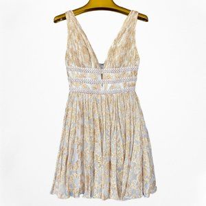 Renaissance Collection Gold/White Prom Mini Dress • Short & Cocktail Dress